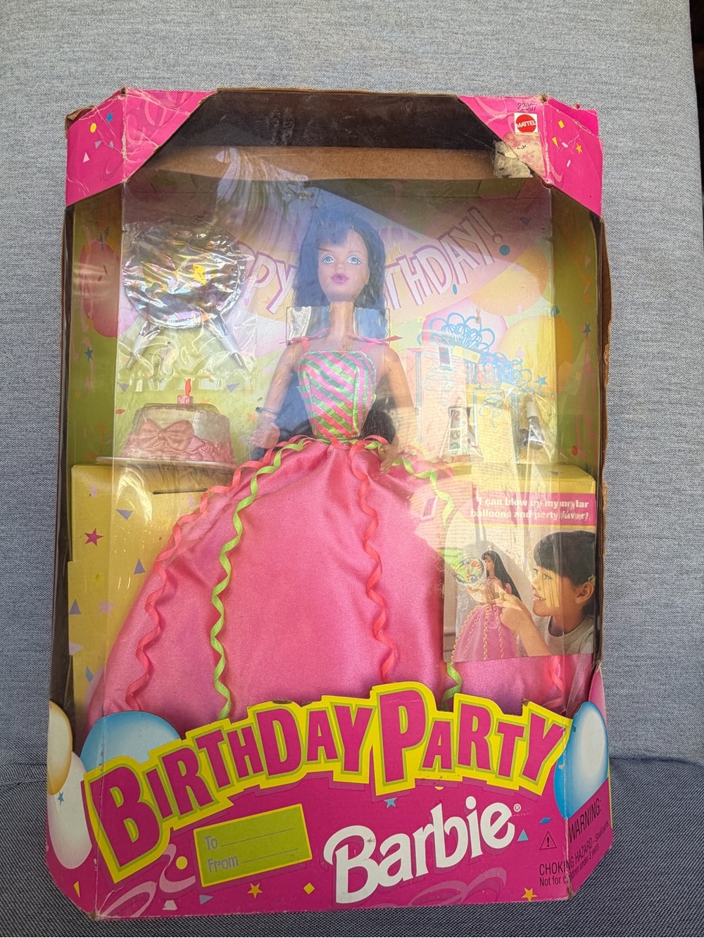 Vintage 1998 Mattel Birthday Party Barbie Doll Brunette Edition 22907